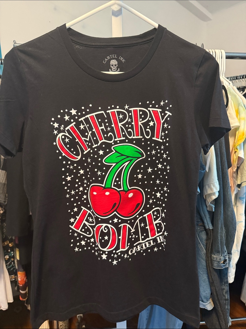 Cartel Ink Cherry Graphic Tee - Black/Red